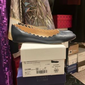 Navy Chloe flats